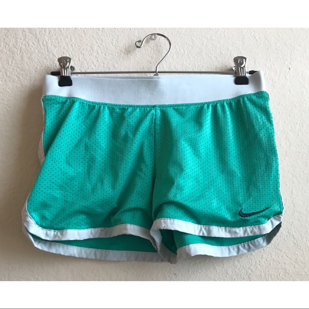 Teal mesh Nike shorts. XS.